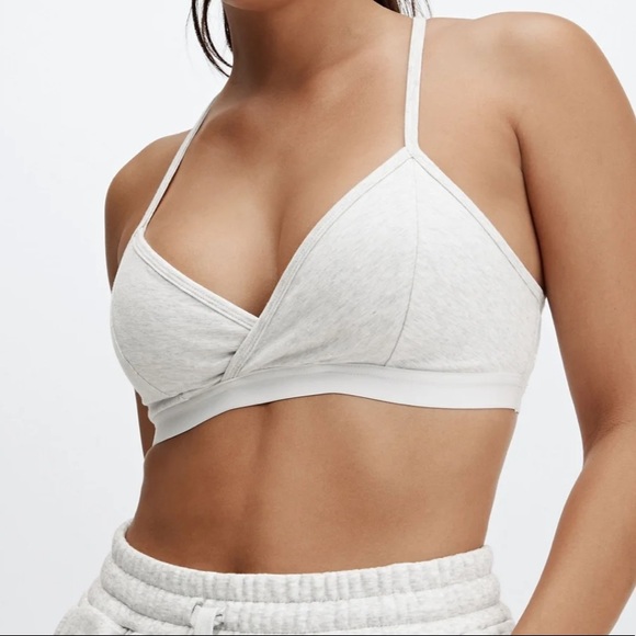 Fabletics Other - BNWT Fabletics Live-In Racerback Bralette Bra Light Grey Heather comfy lounge